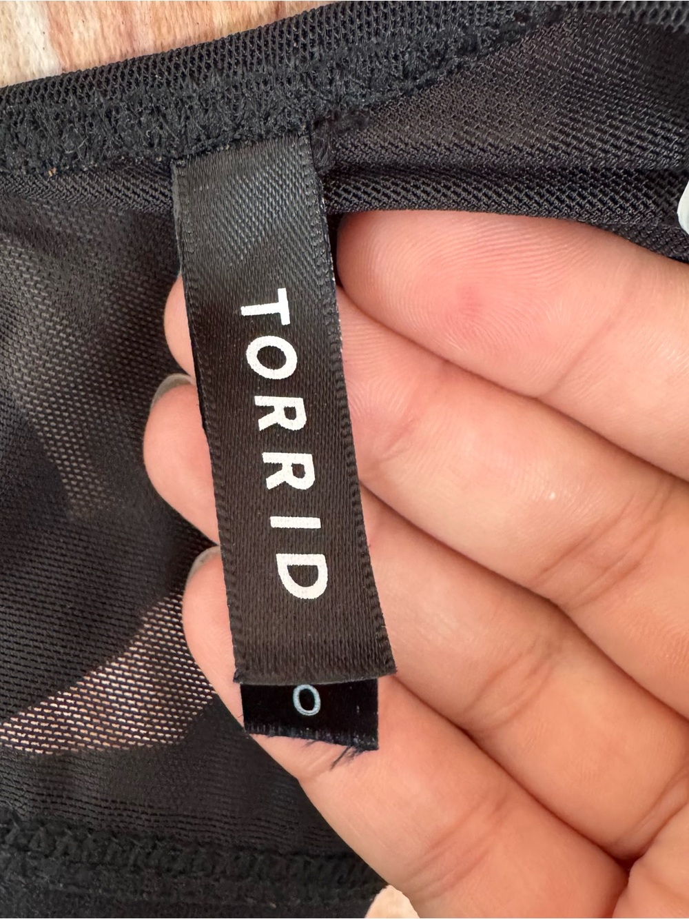 Torrid Criss Cross Black Mesh Bra - Picture 3 of 6